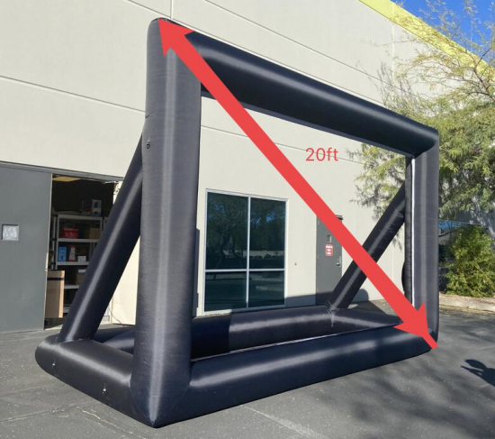 inflatable drive in movie screen