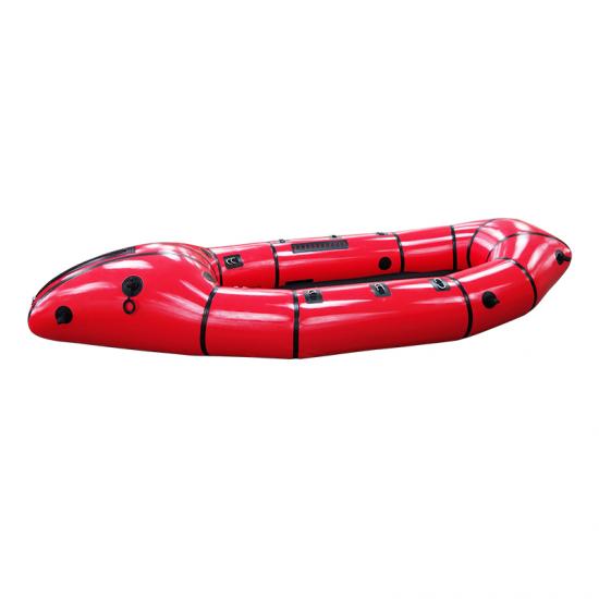 adventure green packrafting boat