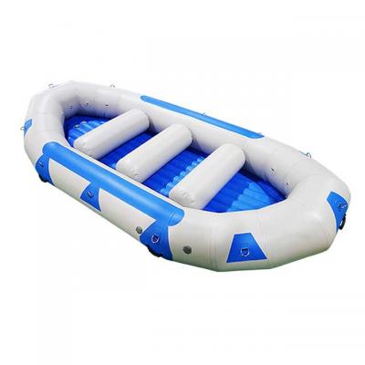 floating white water river raft
