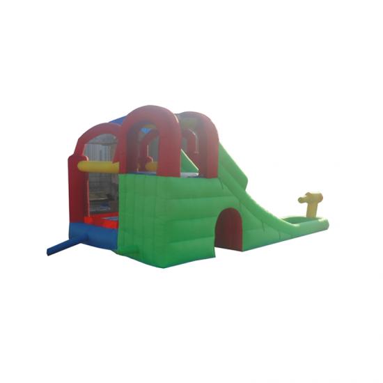 Top quality kids bouncy house wet slide inflatable yard water slide