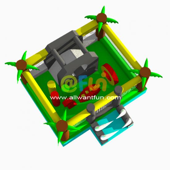 Inflatable castle amusement park